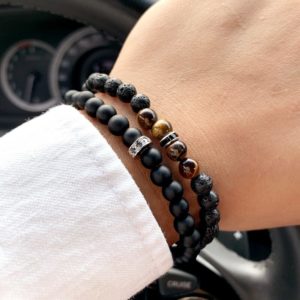 bracelet homme perles